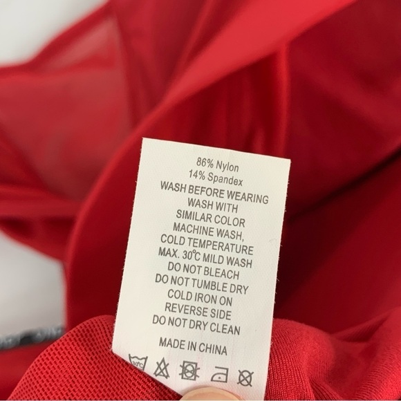 ZIYA ALL STAR High Impact Active Red Mesh Zip BRA Large L - Picture 9 of 11